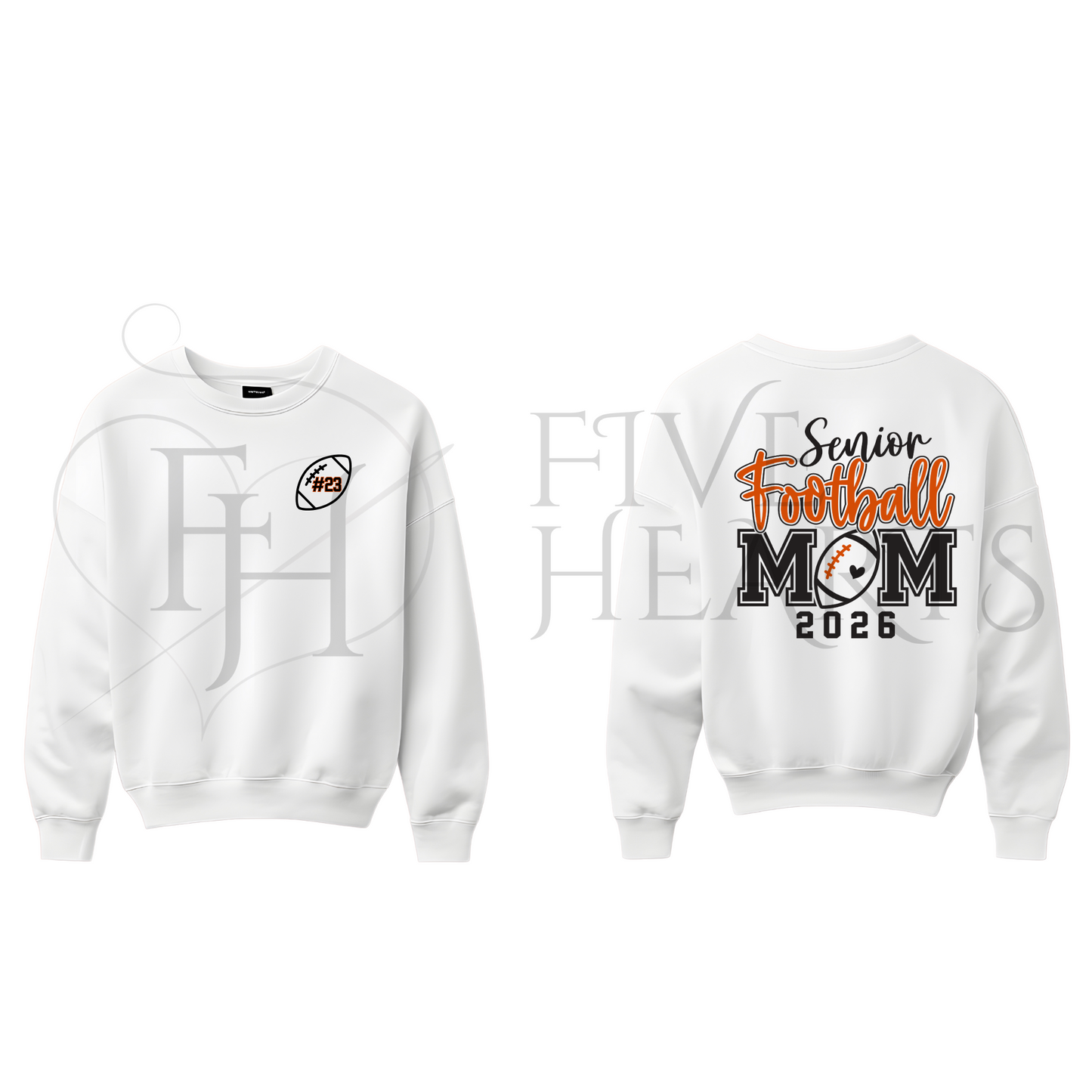 Football Senior Mom 2026 + customize pocket