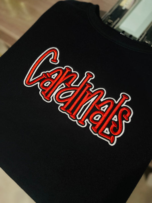 Cardinals Puff/Embroidery