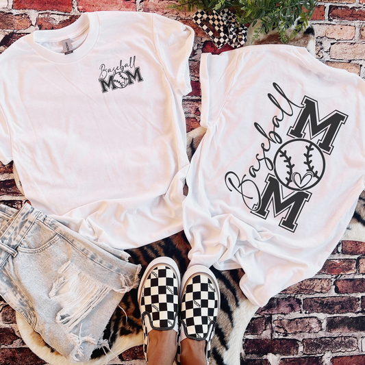 Baseball Mom - Front + Back
