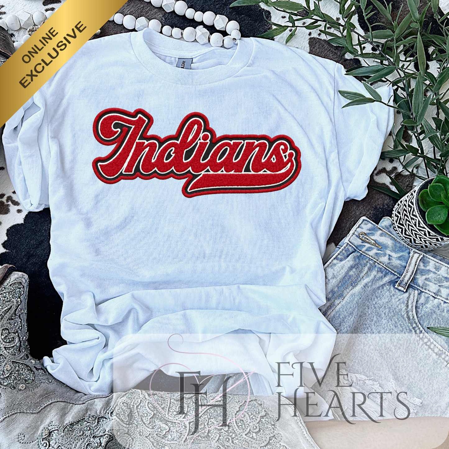 * Exclusive Indians Faux Chenille