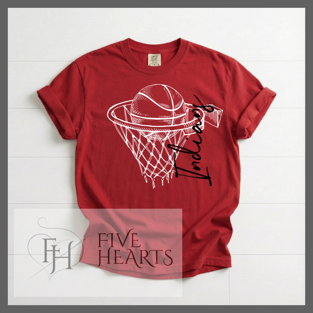 Indians Basketball Shirt | Strasburg Game Day Apparel