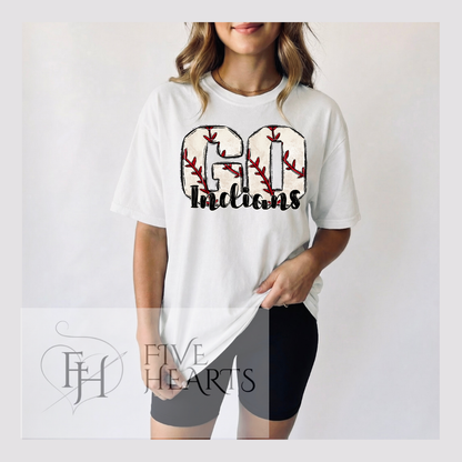 Go Indians Baseball Shirt | Game Day Apparel