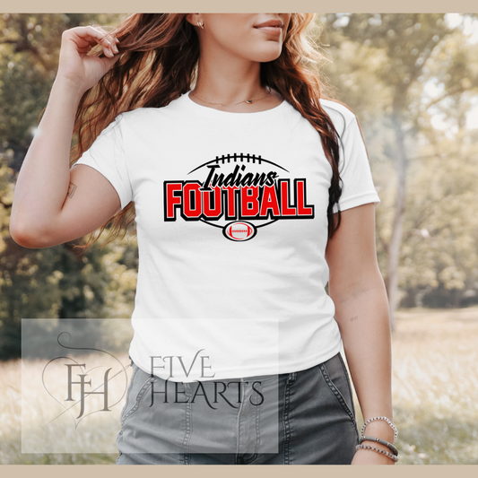 Indians Football Shirt | Strasburg Game Day Tee