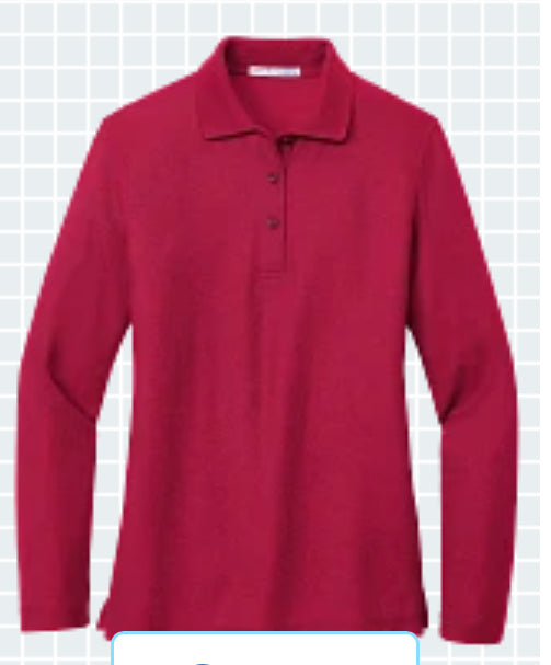 Port Authority L500LS Silk Touch™ Long Sleeve Polo