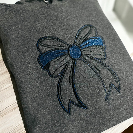 Bow | Glitter Appliqué Embroidery
