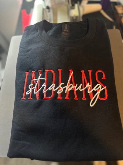Strasburg Indians Embroidered
